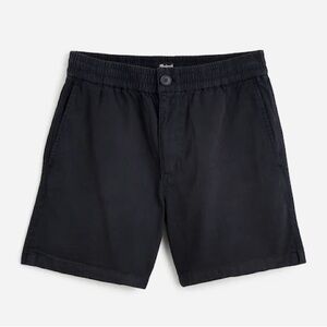 Madewell Everywear Short in Cotton Blend in Black Coal Size XS